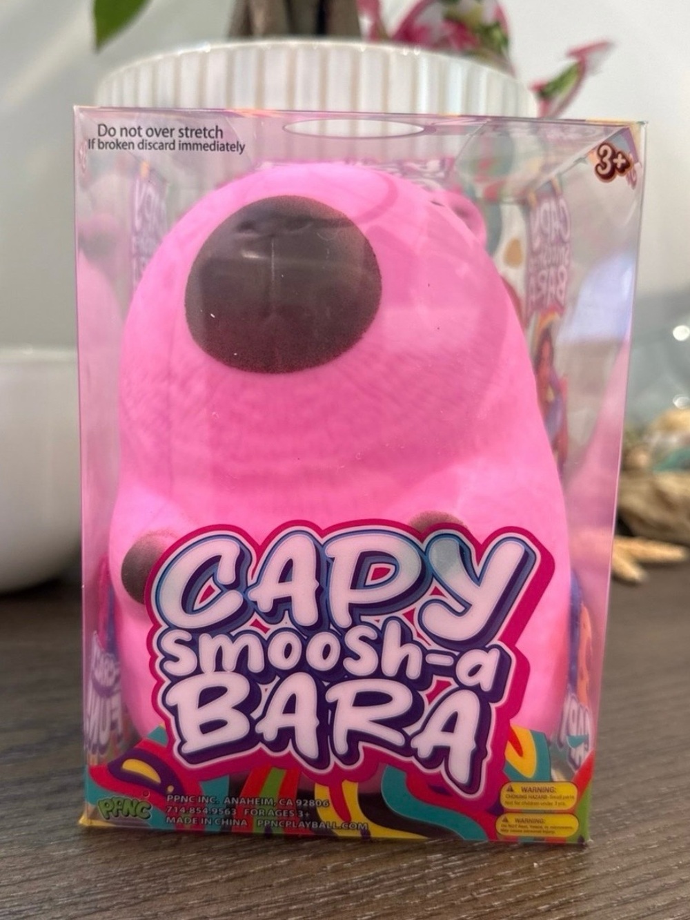 NEW Pink Capy Smoosh-A Bara Squishy Stress Squeeze Viral Fidget Five Below